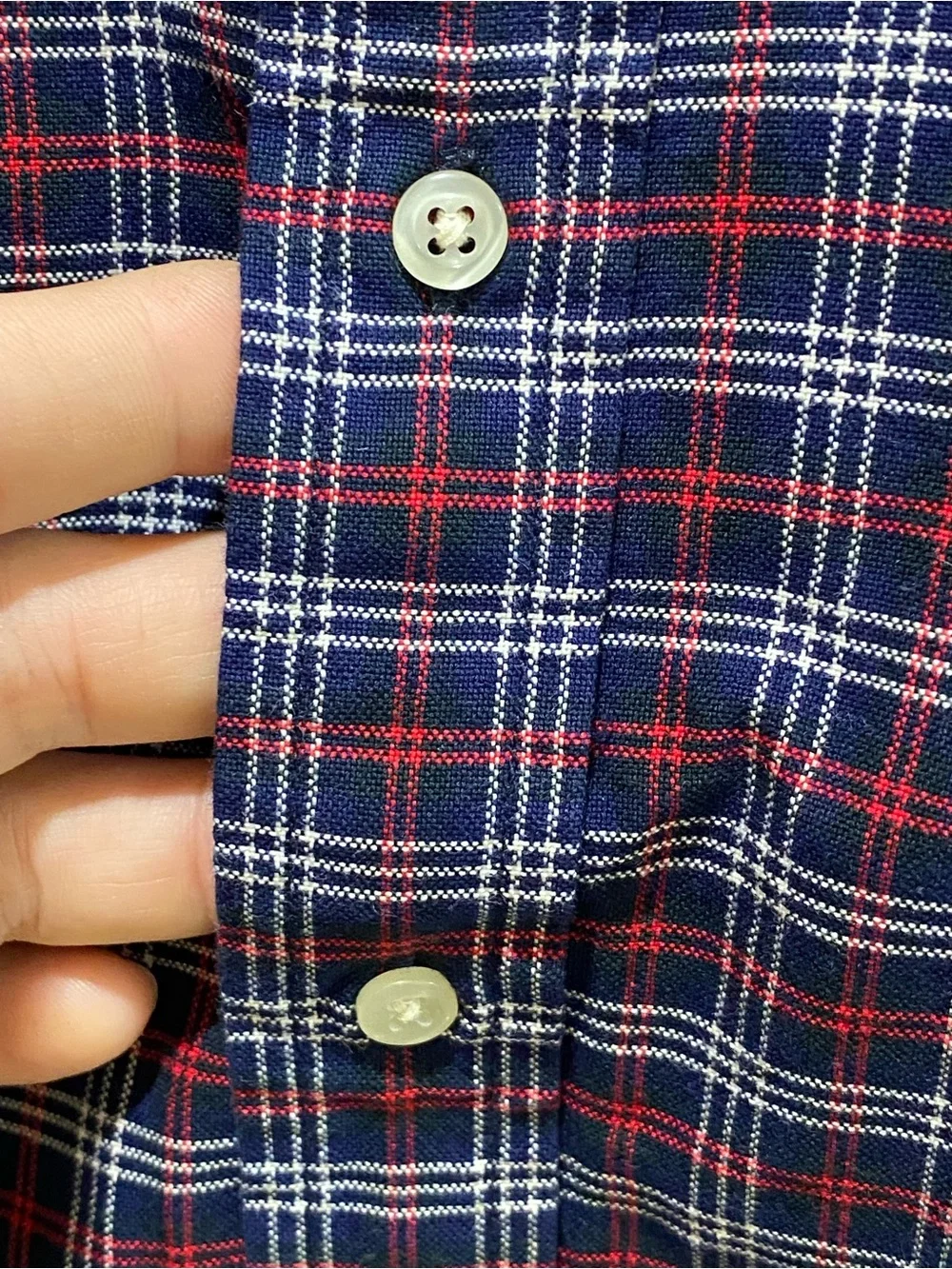Polo Ralph Lauren Toddler Boys Navy Red Plaid Button-Down Shirt 2T